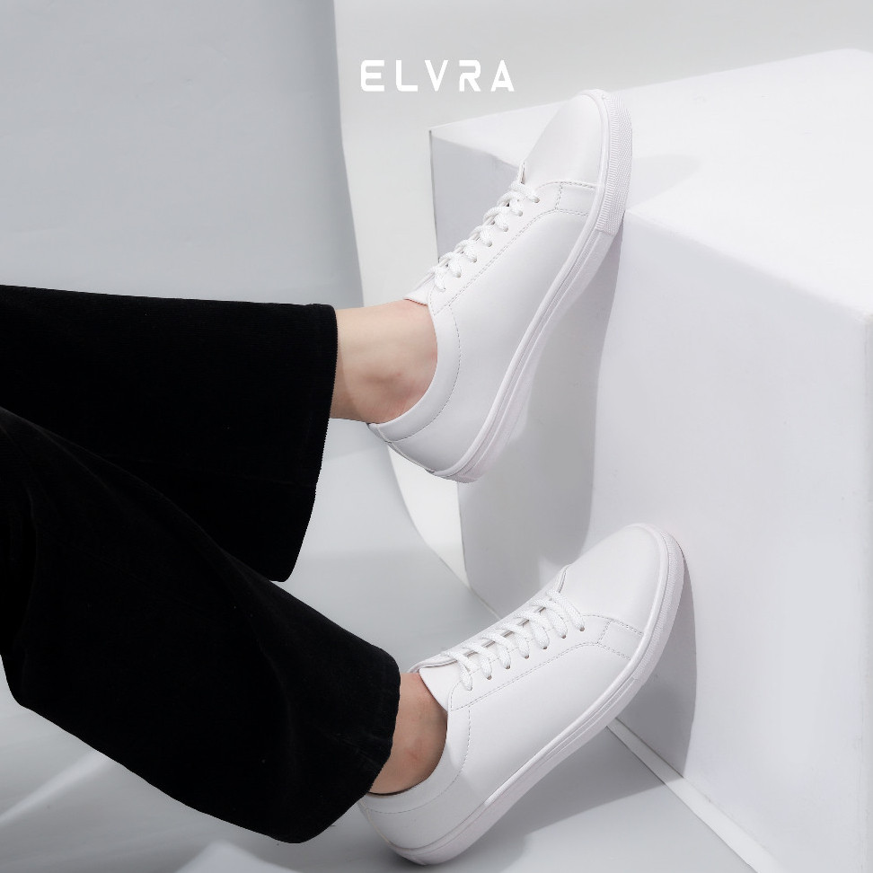 [NEW PRODUCT] ELVRA - Sepatu Putih Sneaker Putih Pria Sekolah Kerja - Dash Series