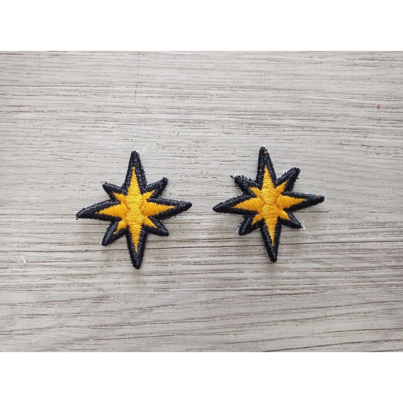 Bordir bordir logo mata angin dishub timbul 3d satu pasang