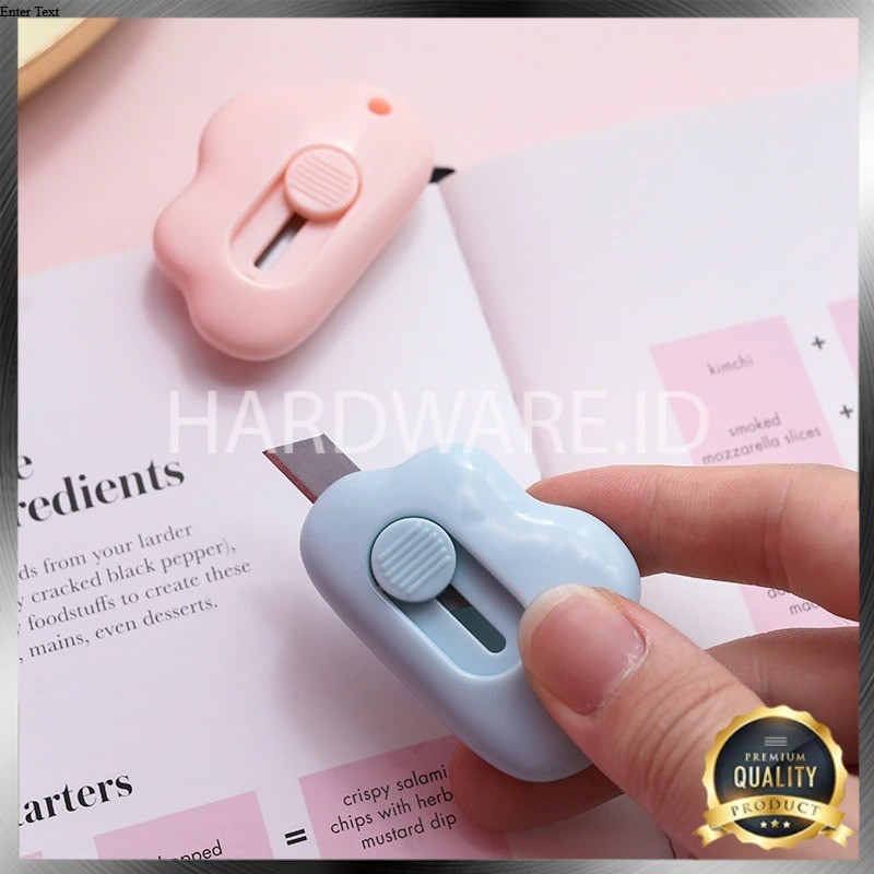 

(HI) Pisau Cutter Kecil Mini Pemotong Kertas Desain Cloud