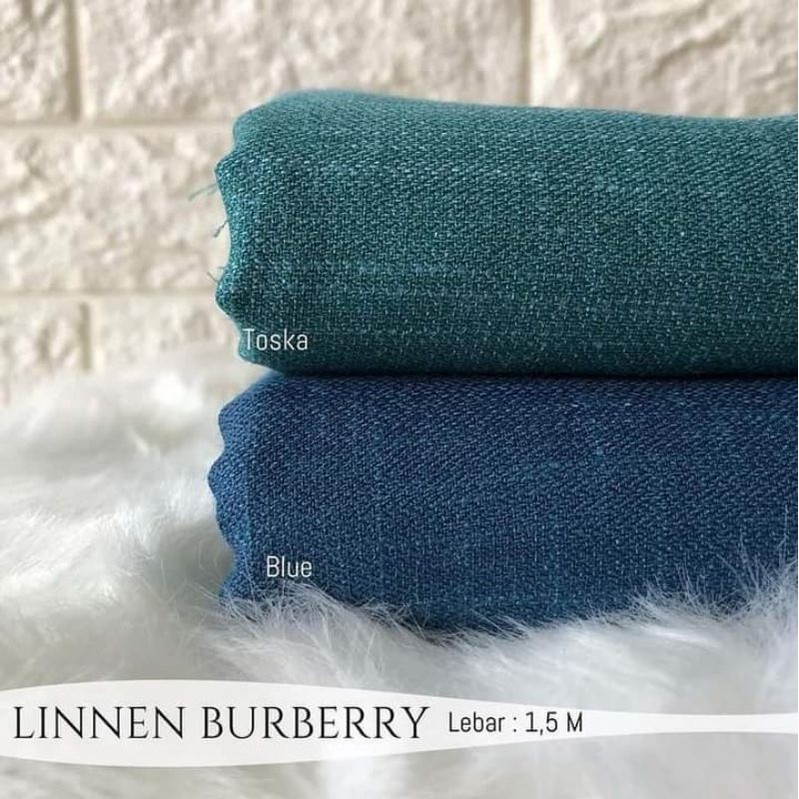 [HUSEIN TEXTILE] Kain Linen Burbery  PROMO (per setengah meter)