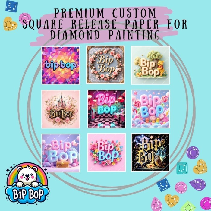 

Premium Custom Square Release Paper for Diamond Painting (Rilis Paper ukuran kotak)