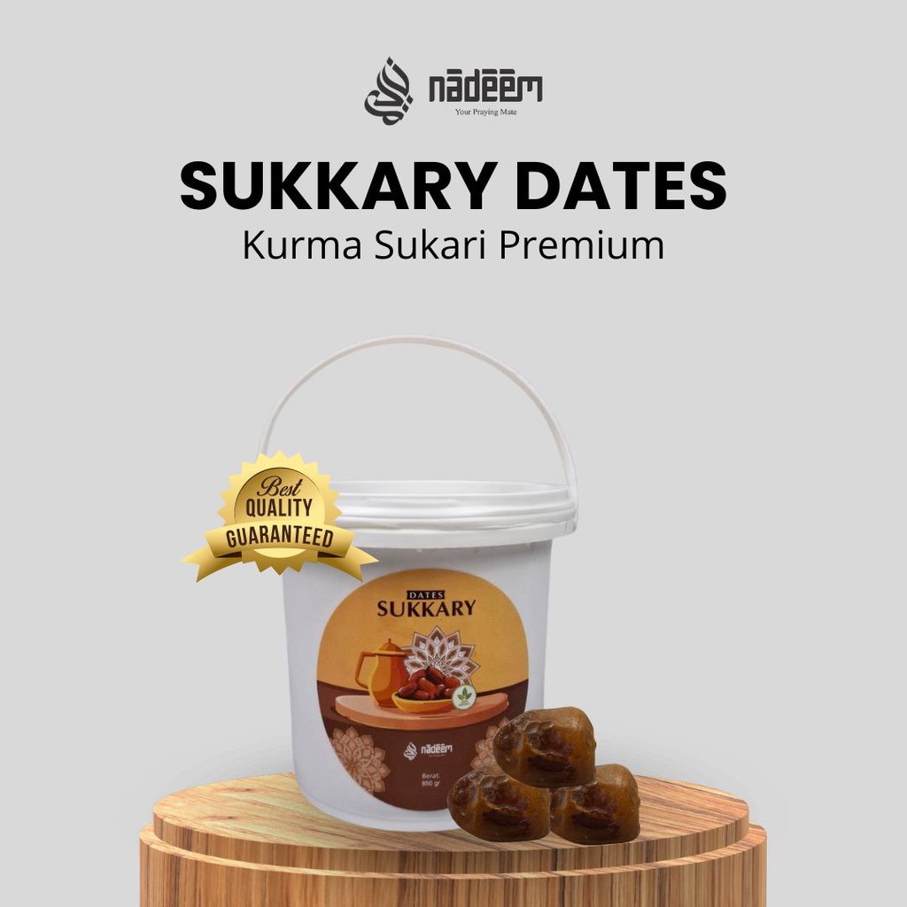 

- Kurma Sukari Ember Sukkary Dates Premium Original Oleh Oleh Haji Umroh