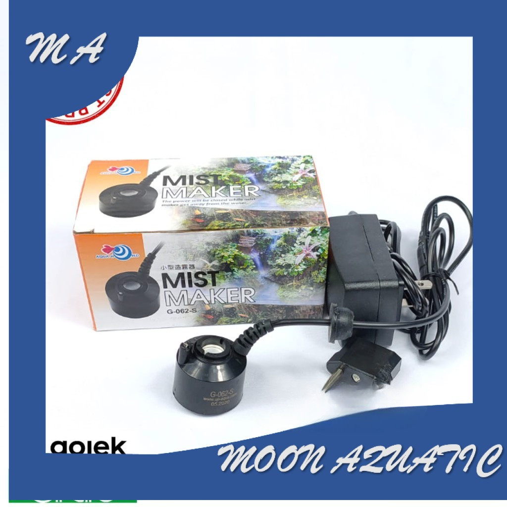 Penghasil kabut mist paludarium maker tanpa lampu mist maker aquarium aquascape mist maker aqua worl