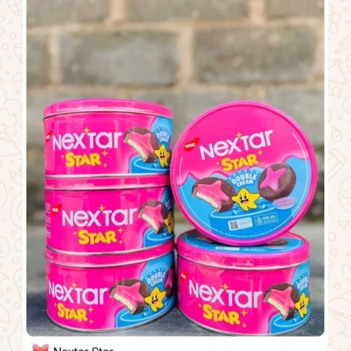 

Nextar Star Strawberry Vanilla 1 dus isi 12 Tin