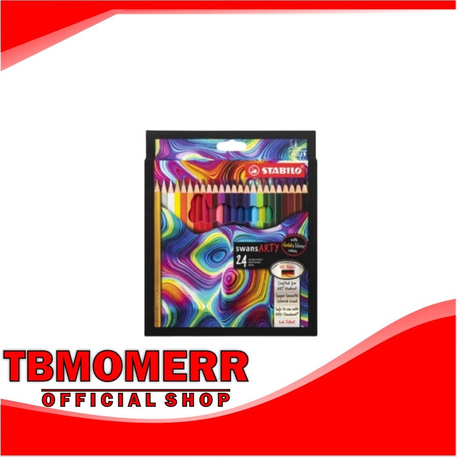 

TBMO STABILO ARTY COLOR PENCIL 24C / PENSIL WARNA 24