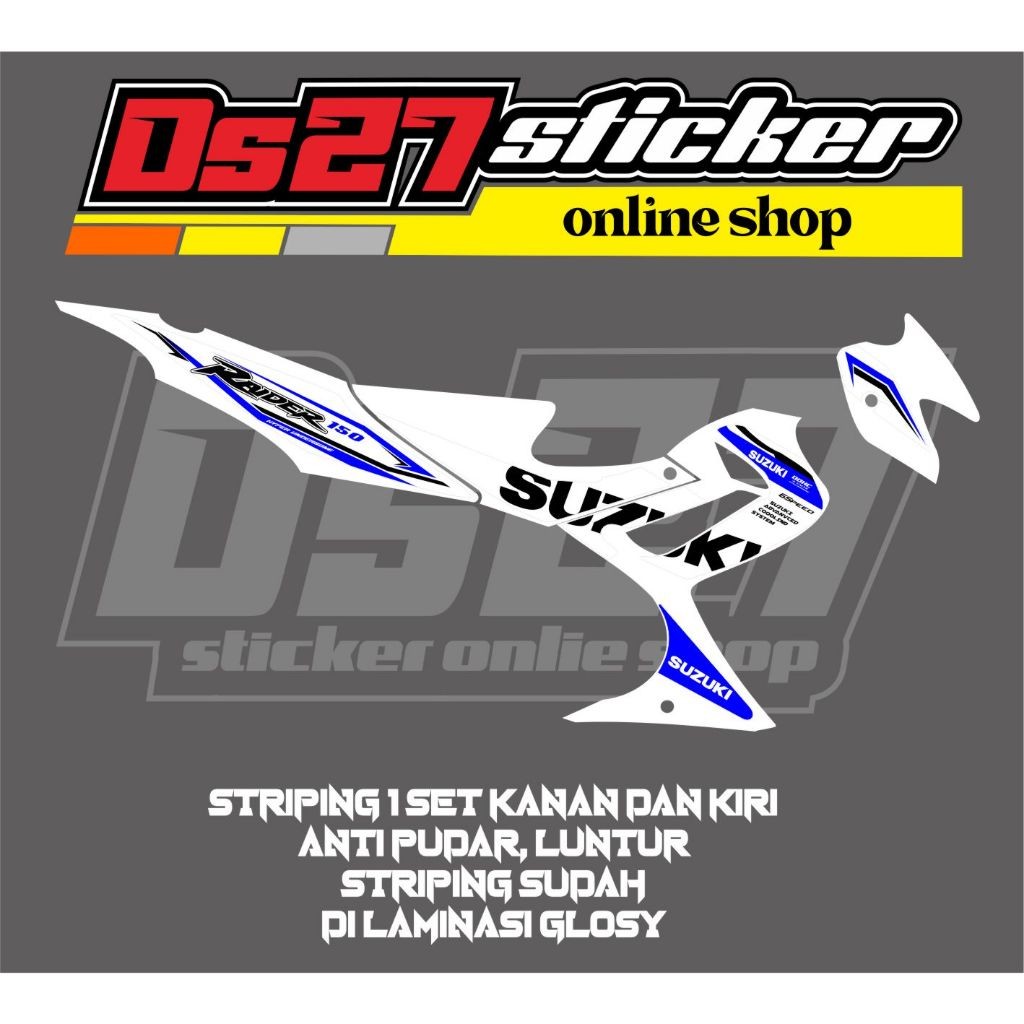 STRIPING STICKER MOTOR VARIASI KEREN SATRIA FU BARONG/CBU