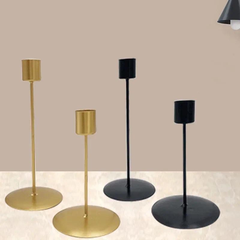

1pc Candle Holders Modern Metal Candlestick Wedding Candle Stand Exquisite Desktop Party Decor for Home Office Decor