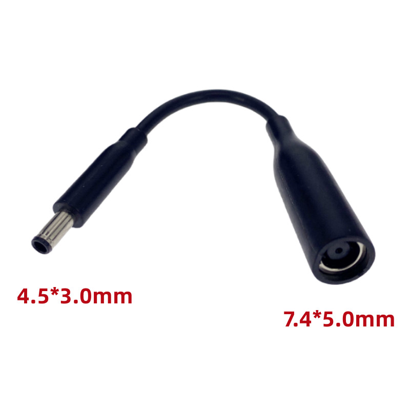 DC Power Cord / Cable Charger Laptop Adapter 7.4*5.0mm Female to 4.5*3.0mm Central Pin Male Plug Con