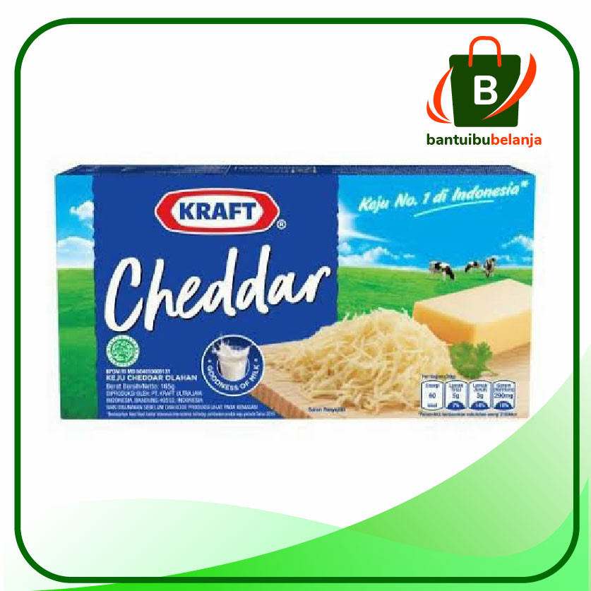 

Keju KRAFT Cheddar Box 165 gram