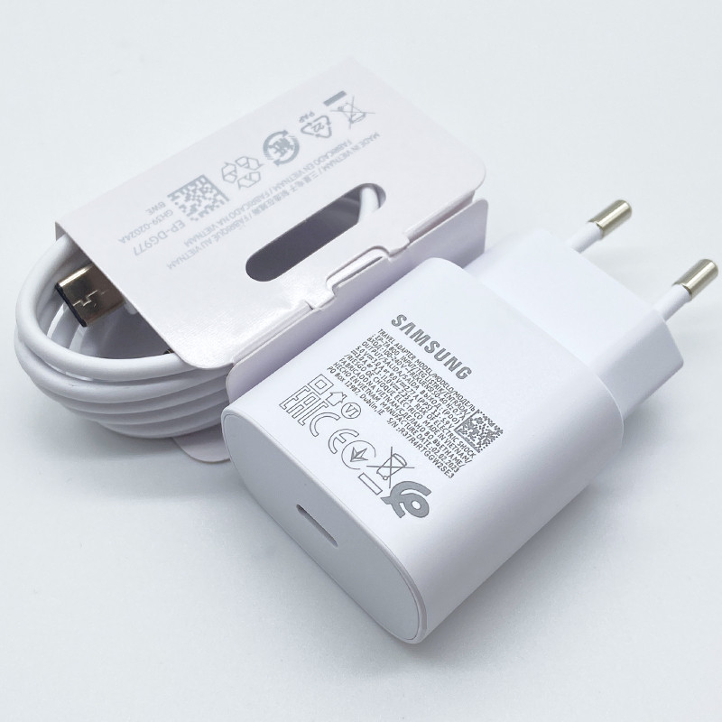 

Samsung 25W Super Fast Charger Usb Type C Cargador Adapter For Galaxy S24 S23 S20 S21 S22 Plus A54 A34 Adapter Z Flip Fold 5 6 4