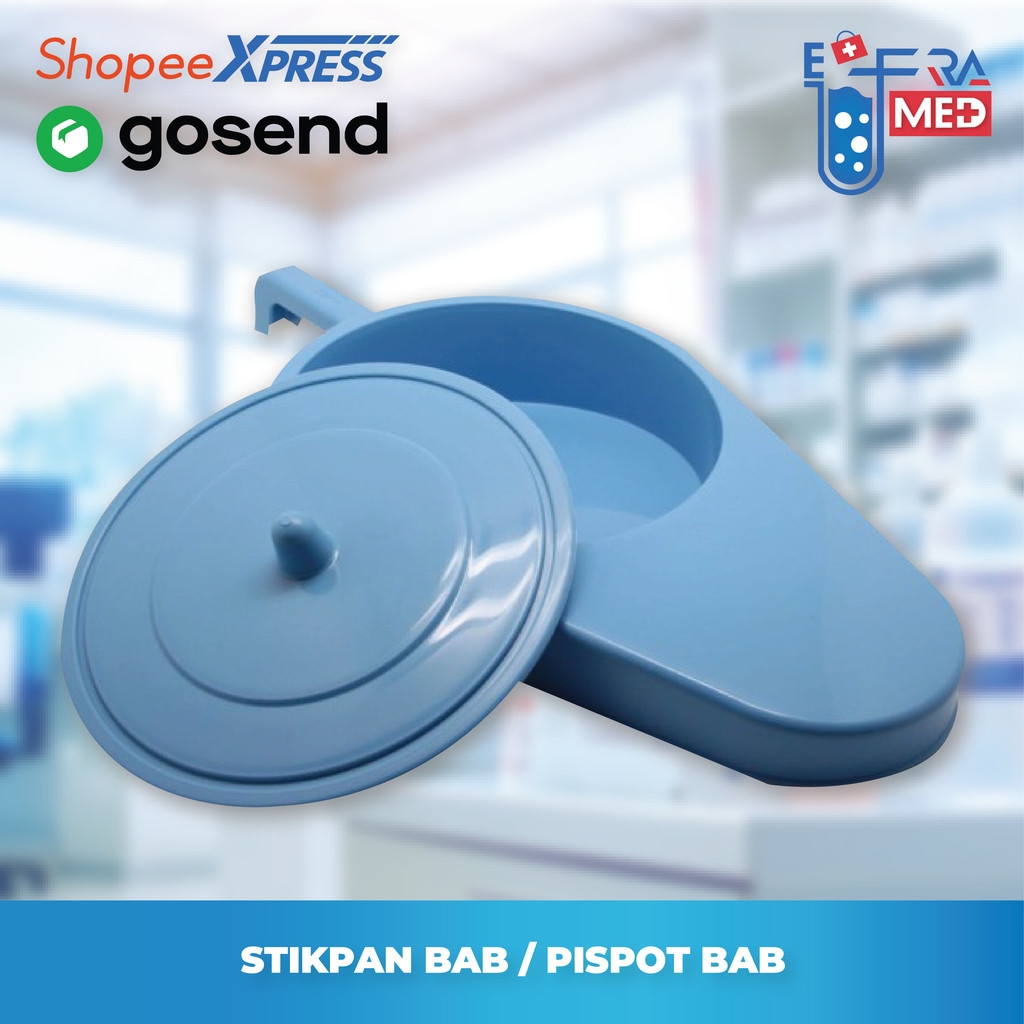 Pispot BAB Lansia / Stikpan BAB Plastik / Tempat BAB Dewasa