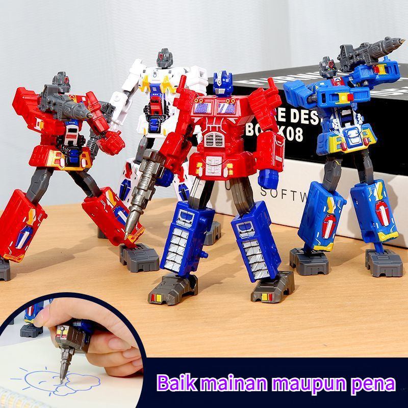 

Mainan Pena Robot Transformers/Mainan Belajar Pulpen/Pensil Peluru Mekanis