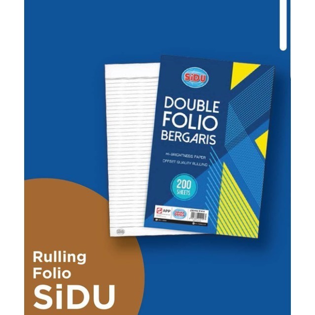 

Kertas Double Folio Garis SIDU Sinar Dunia Isi 200 Lembar