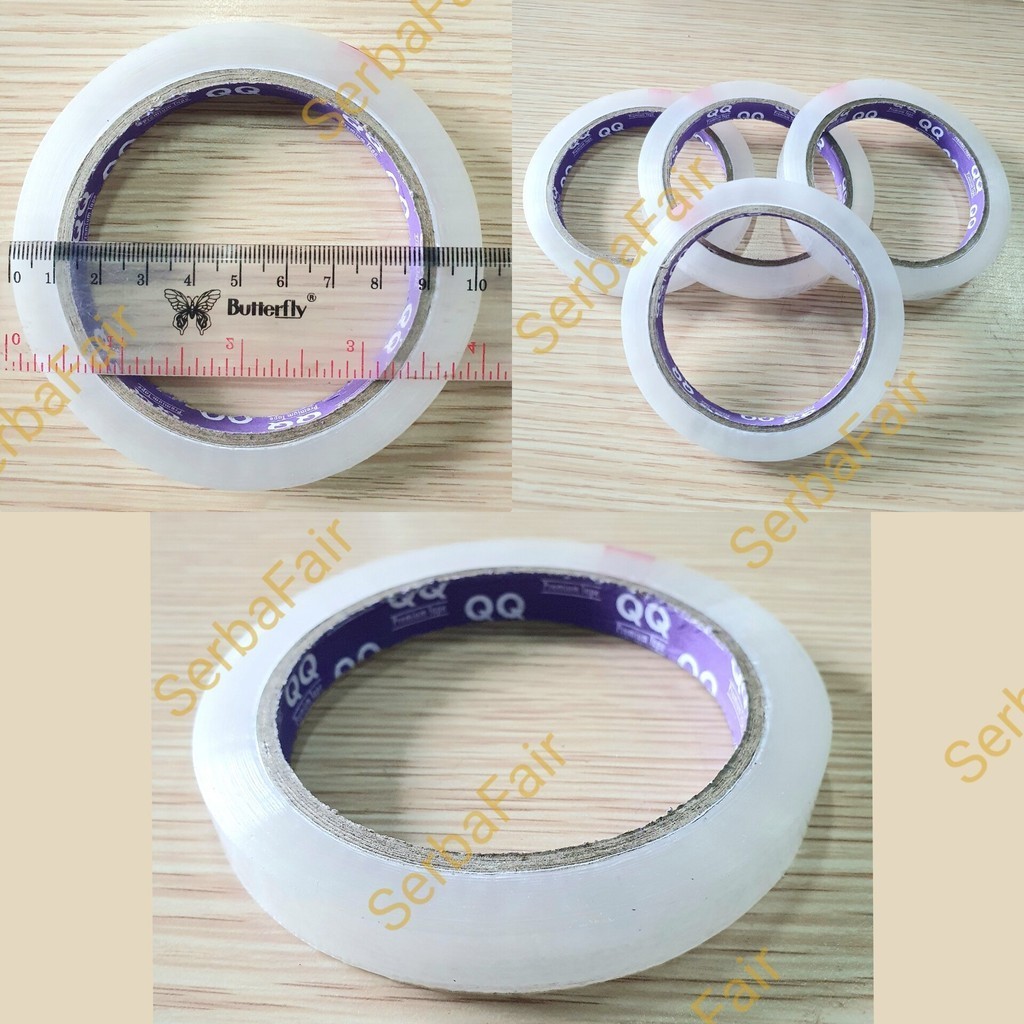 

Lakban QQ 1/2Inch (12mm) 72Yards Solasi Ekonomis TOP Quality