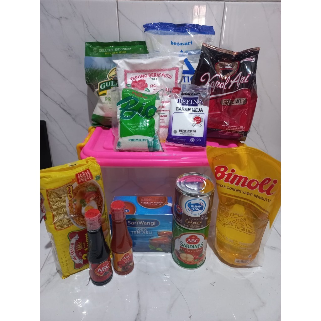 

Paket Sembako Kemasan Box Container 15 Liter