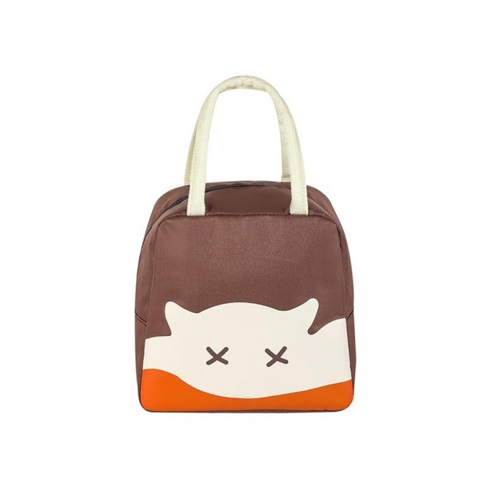 Tas Bekel Makan Siang Tas Makanan lunch bag Tas Piknik Tas Ulang Tahun - Coklat