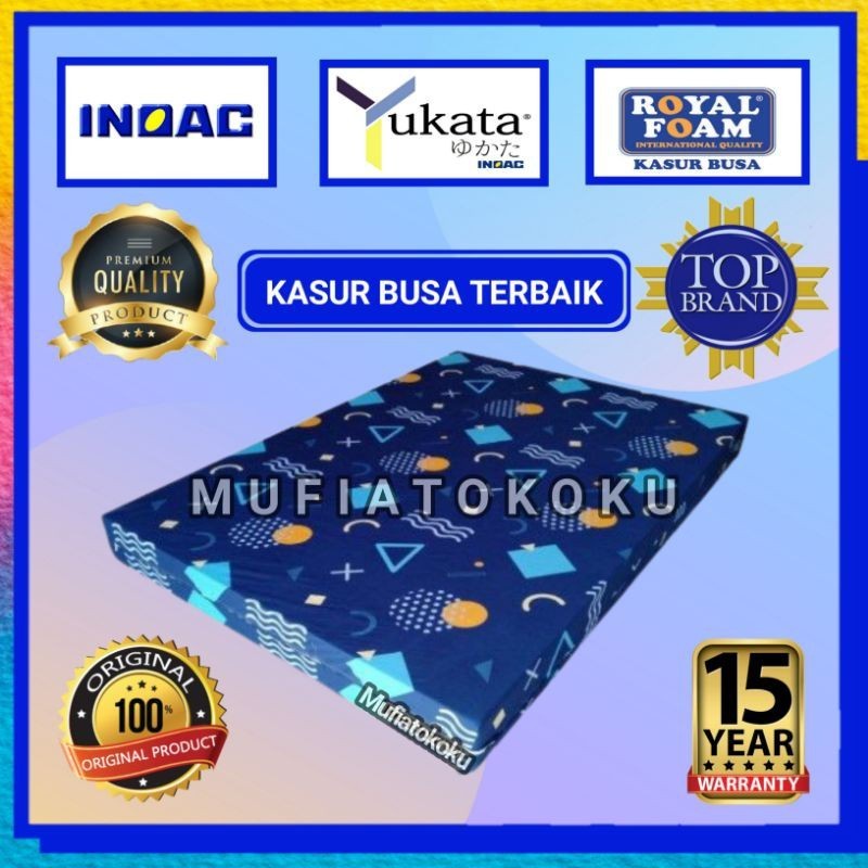 Kasur Busa Inoac 120x200 Tebal 20cm Original D23 Garansi 10-15 Tahun - Royal Foam Anti Kempes