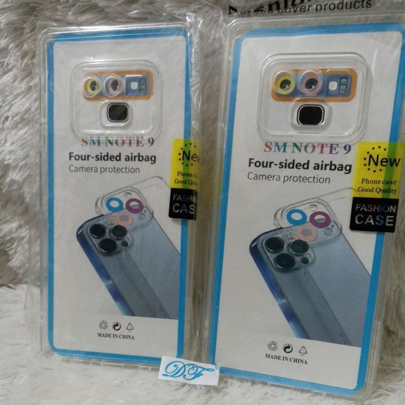 Softcase Samsung Note 9 Case bening putih tranfaran space full pelindung camera protection