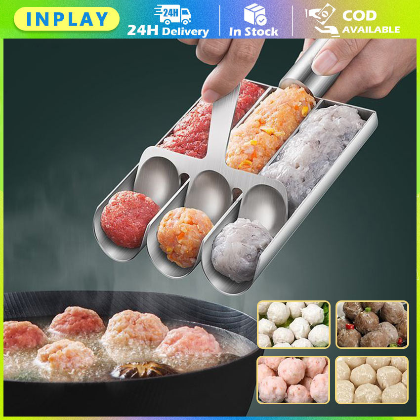 Alat Cetakan Bakso Manual / Alat Cetak Bakso Model Stainless Steels / Alat Cetak Bakso Model 3 Baris