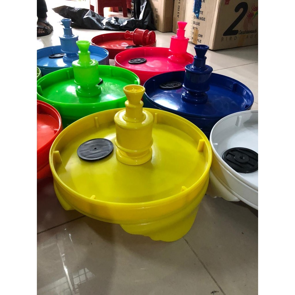 Tebok Lovebird Dan Pion Bahan Pvc Polos Tebal Anti Pecah