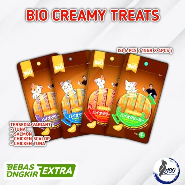 BIO CREAMY SNACK KUCING BIO CREAMY TREATS