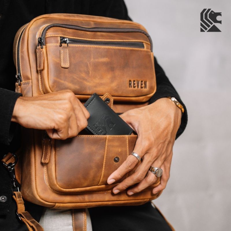 Tas Ransel Backpack Ransel Pria Kulit Sapi Asli Tas Terbaru Branded Kekinian Osiris