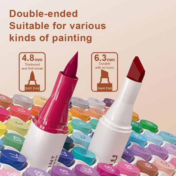 

Spidol Warna Anak DUAL TIP MARKER 60 Colors Import Murah Premium