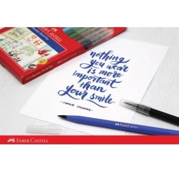 

PROMO!! -Faber Castell Calligraphy Brush Pen 12 Warna Brushpen Bujo Kaligrafi