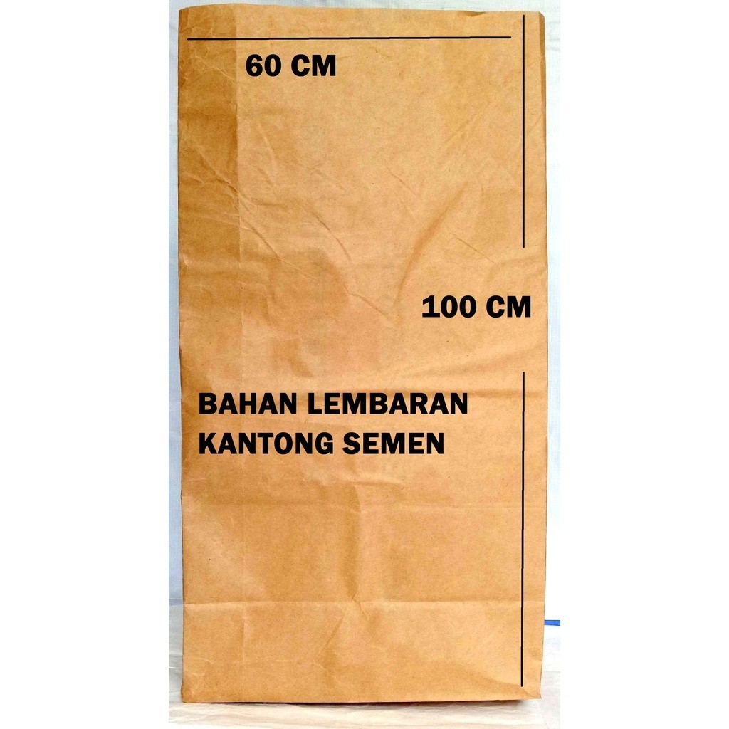 Bahan Kantong Semen Lembaran 100 X 60 CM > Bahan Zak Lembaran > Kertas Kantong semen > Bahan Polos K