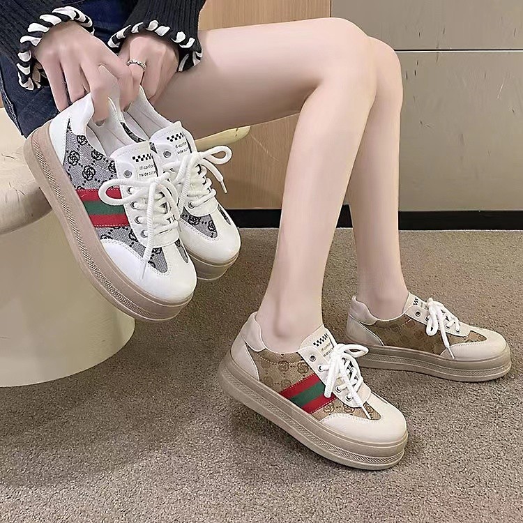 (pjb_jakarta2018) PROMOO - (COD)NEW Sepatu Sneakers Kulit Wanita sepatu kasual waniita sepatu jalan 
