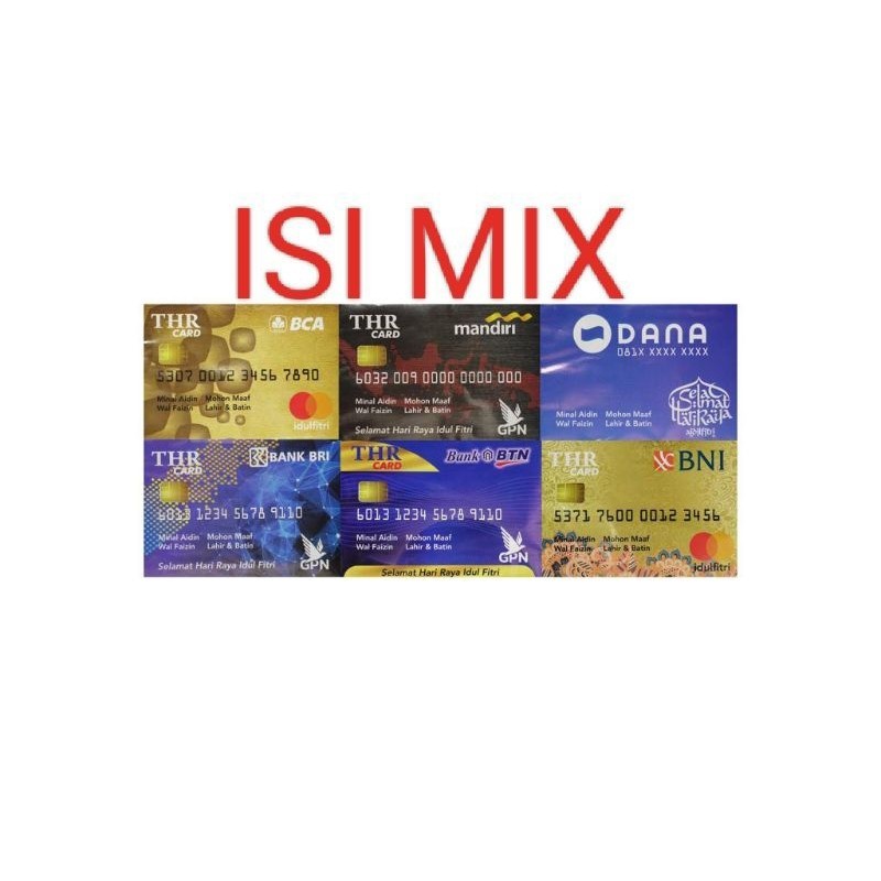 

Ampau Thr Lebaran Idul Fitri 2024 viralll Karakter ATM, Dan DANA MIX 50 Lembar per pak