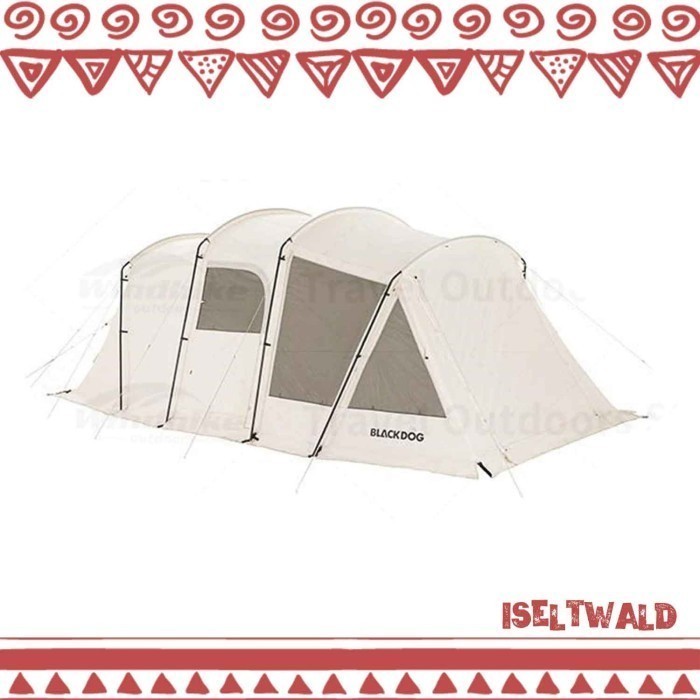 Tenda Camping Blackdog BD-ZP006 Tunnel Glamping Tent 3-4p
