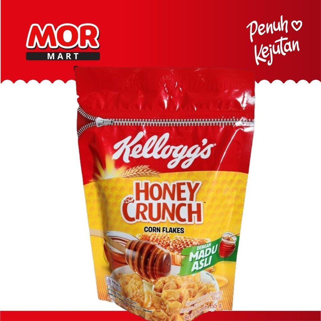 

KELLOGS Honey Crunch Cornflakes 55gr Cereal Jagung Rasa Madu
