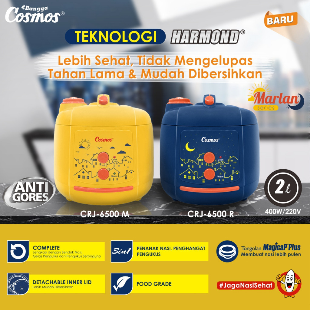MAGICCOM COSMOS CRJ6500 RICE COOKER PENANAK NASI COSMOS CRJ 6500