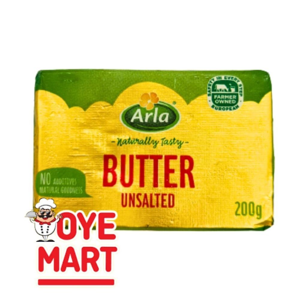 

ARLA UNSALTED BUTTER & SALTED BUTTER 200GR/MENTEGA TAWAR