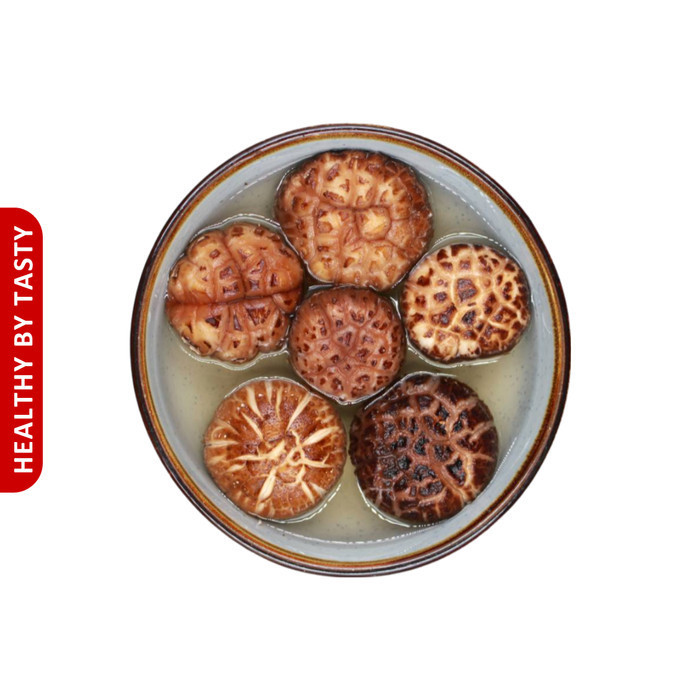 

Jamur Shitake Hioko Xiang Gu Fragrant Mushroom Ukuran Kecil 100g