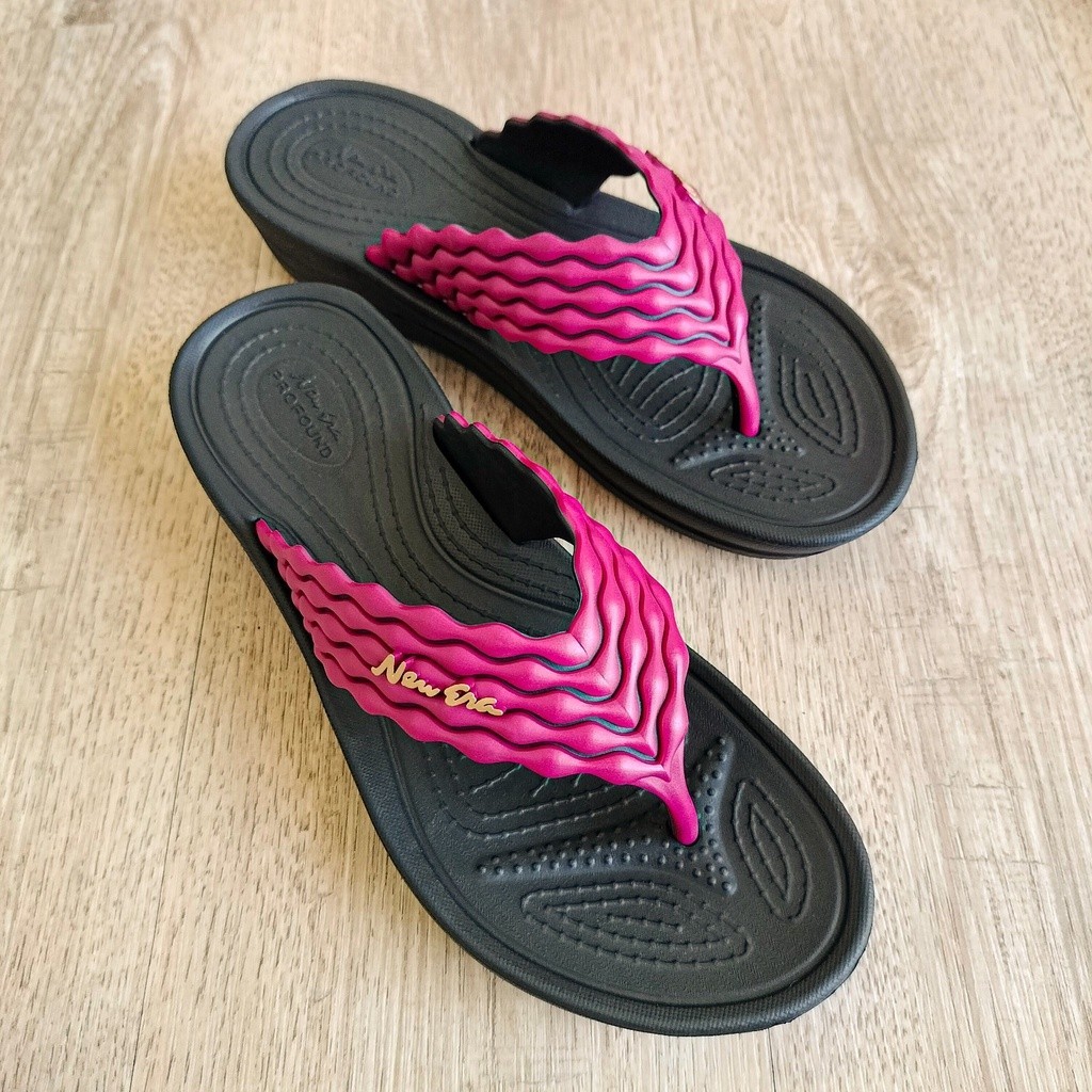 ❣️Promo❣️ Sandal Wanita New Era Cantik Model Wedges Terbaru Karet - LB 970171 36/40