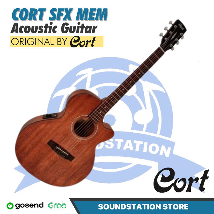Cort SFX-MEM-OP Acoustic Guitar w/Bag - Gitar Akustik