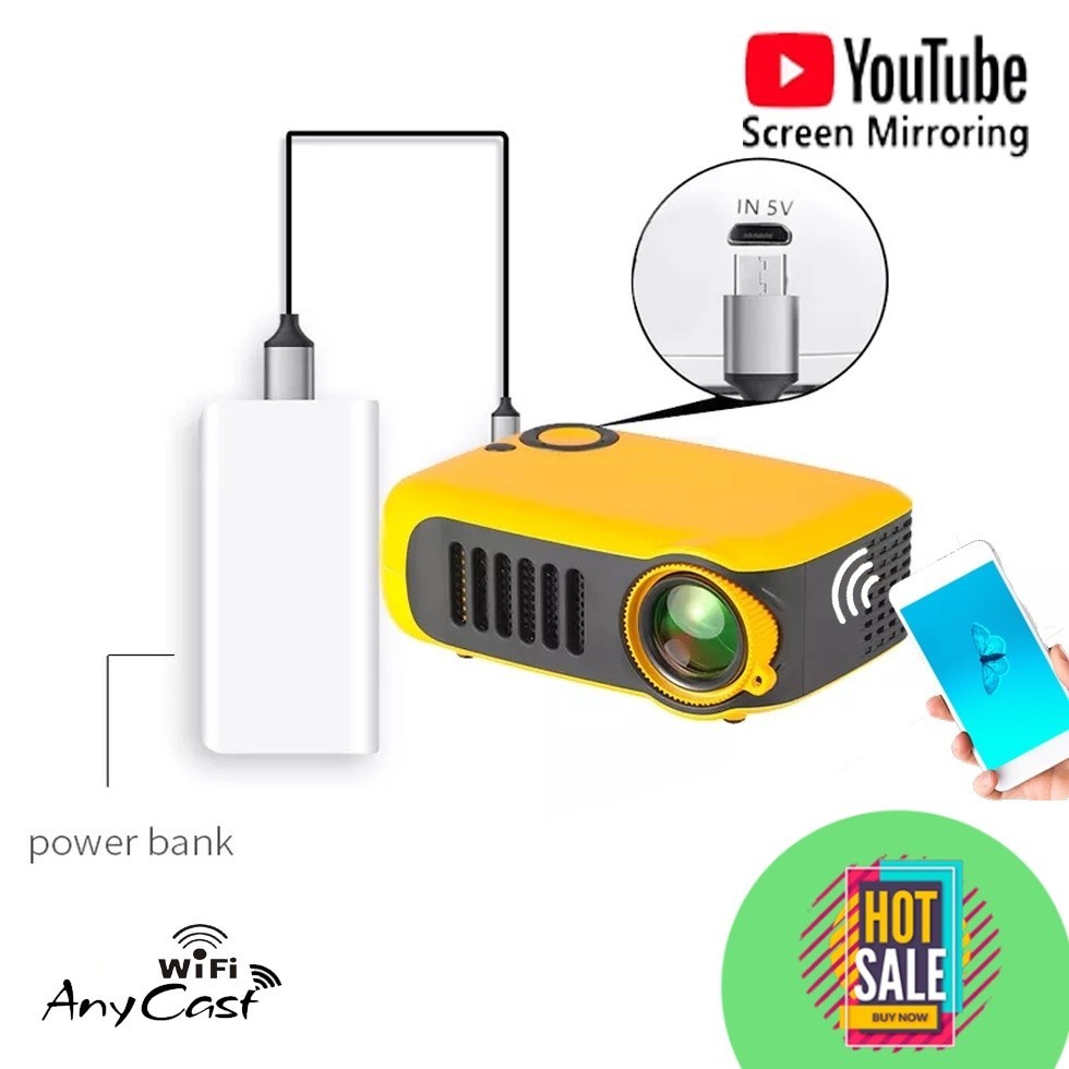 Decos Proyektor Mini / Proyektor wifi Proyektor Murah / Infocus mini / Infokus wifi / Projector wifi