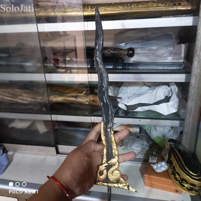 

keris ular kembar ular temanten sempono kinatah ngulit semangka bk meg antik