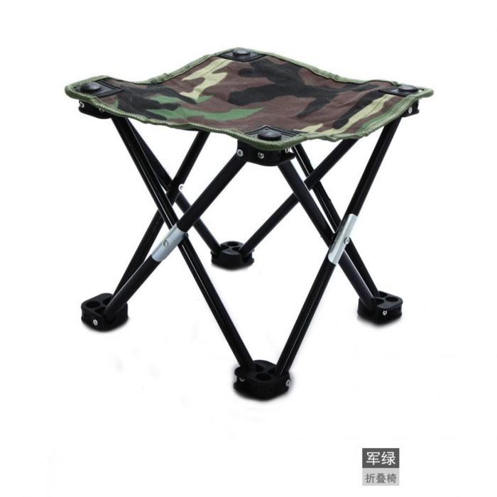 Kursi lipat kemping sandaran mancing sandaran army portable outdoor - TANPA SANDARAN