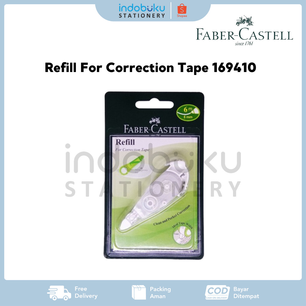 

Refill For Correction Tape Faber-Castell 5mm x 6m 169410