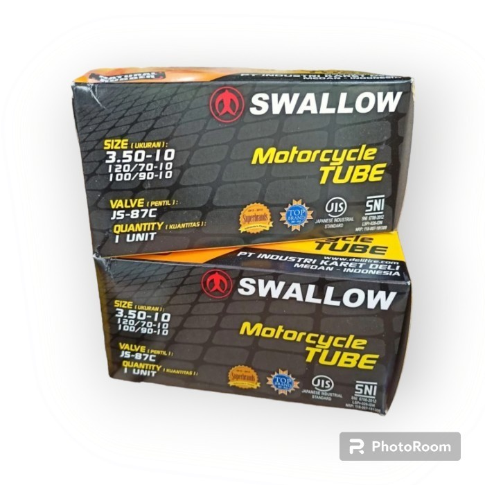 ban dalam vespa ring 10 dan ring 8 swallow 3.50