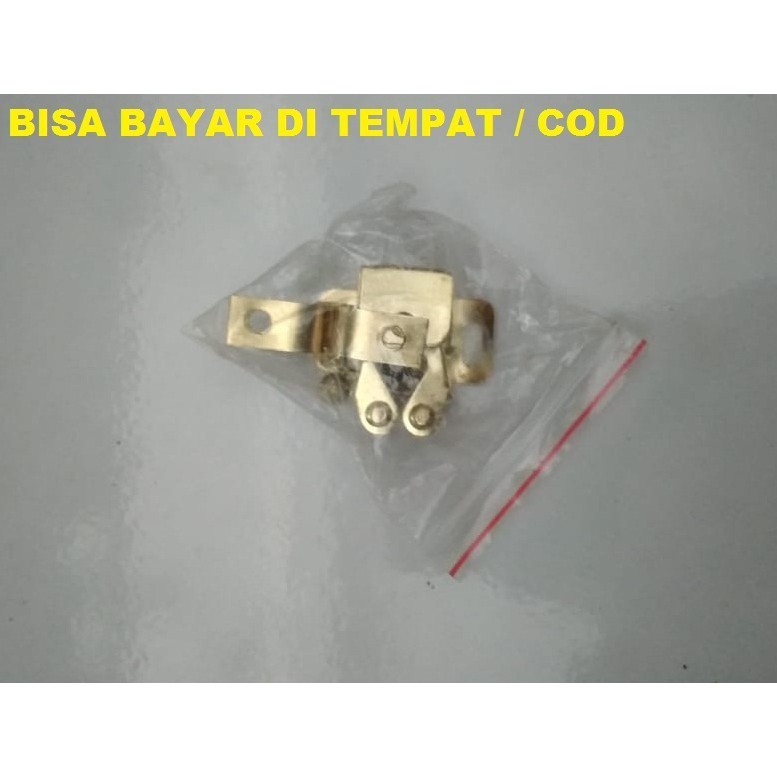CAPIT UDANG / JAPIT UDANG / JEPIT PINTU PENGAIT LEMARI WARNA KUNING EMAS