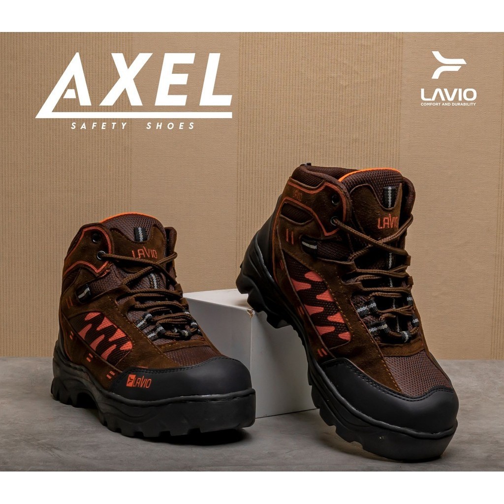 Lavio Sepatu wanita Safety Boots High Premium Quality Lavio Axel Hiking Pramuka