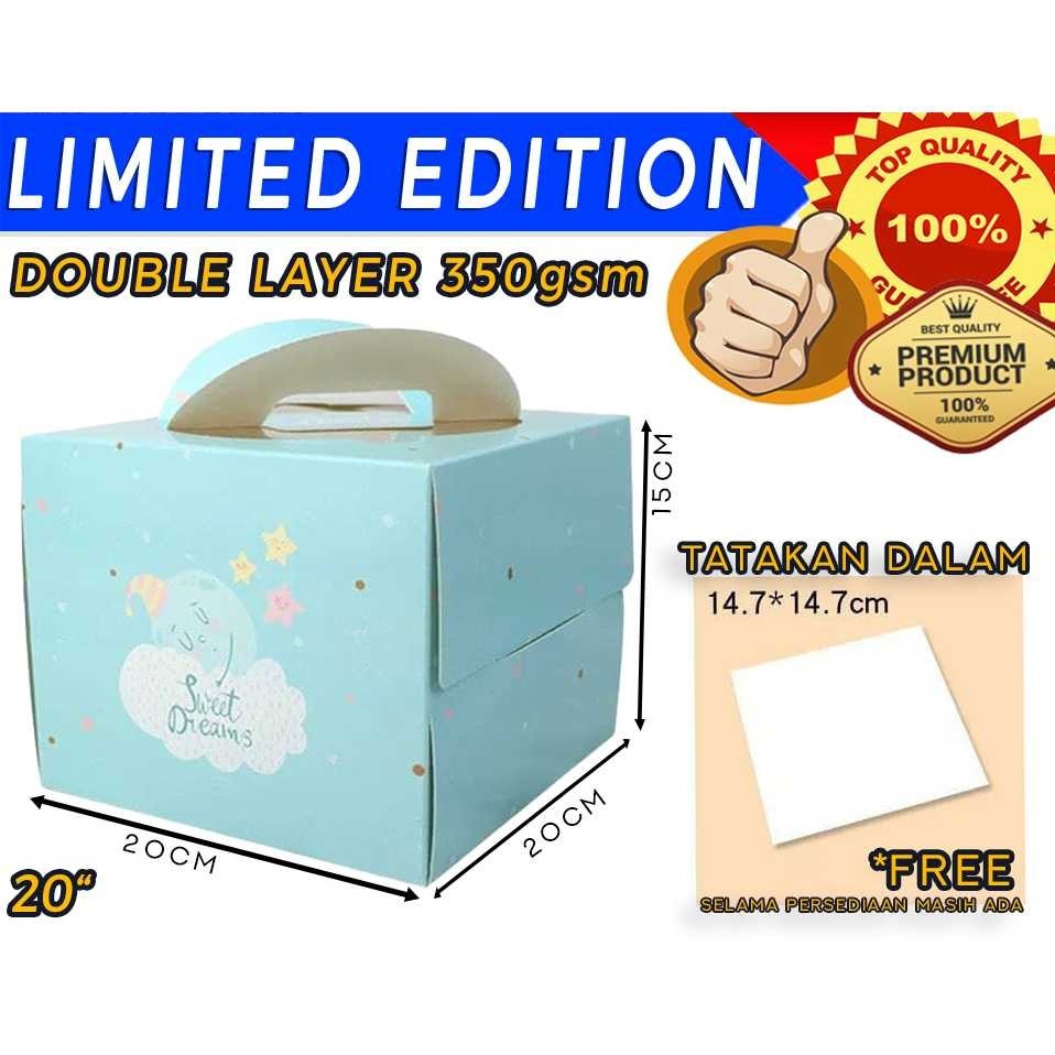 

100% Ori DUS KUE KERTAS CANTIK UKURAN 20X20X15CM - JP2001