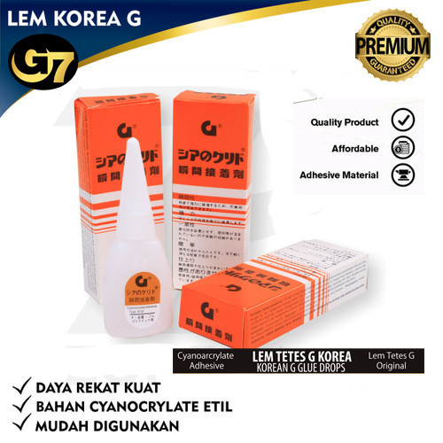 

Lem Korea G Original Lem Besi Lem Setan Cair Tetes Lem Serbaguna Beso Pipa Stainless Kuningan Plastik Kain Kulit Sandal Sepatu Sendal Tas dll