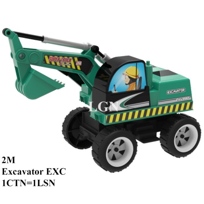 Mainan anak mobil mobilan truk beko Excavator 2M EXC