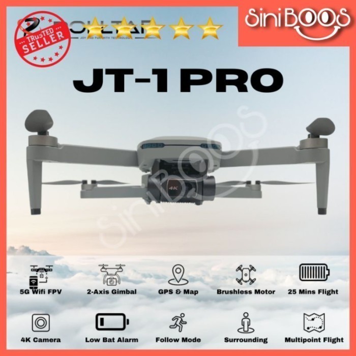 SPESIAL PROMO SALE POLLTAR JT-1 PRO Drone GPS 2-Axis Gimbal 4K Camera Limited