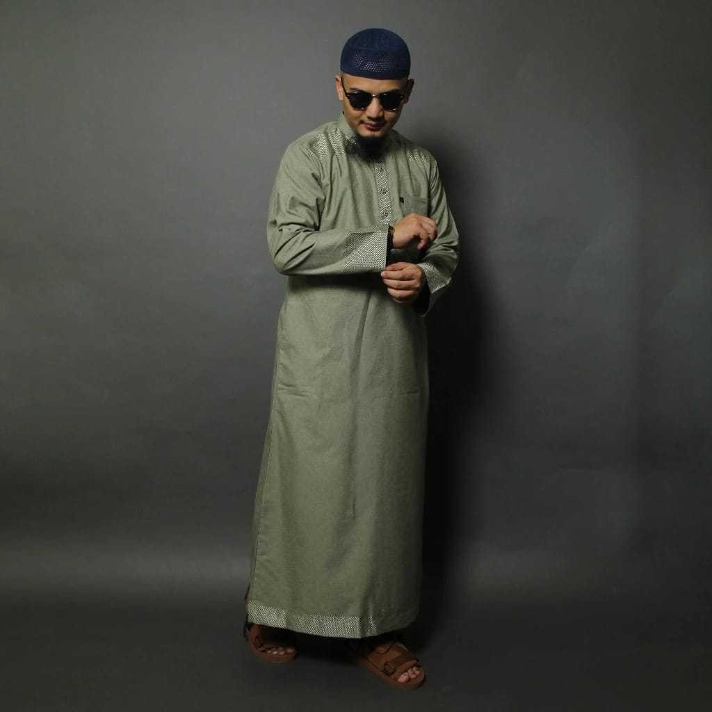 Jubah Al Amwa Lengan Panjang  Gamis Al Amwa Lengan Panjang  Jubah Gamis Al Amwa Lengan Panjang  Gami